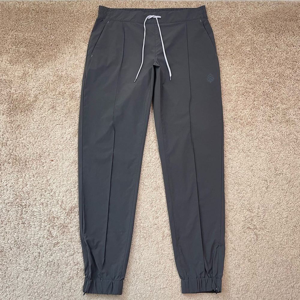 STIO PTV Women’s Activewear Ankle Zip Pull-On Jogger Pants in Gray Size Large - Picture 2 of 16